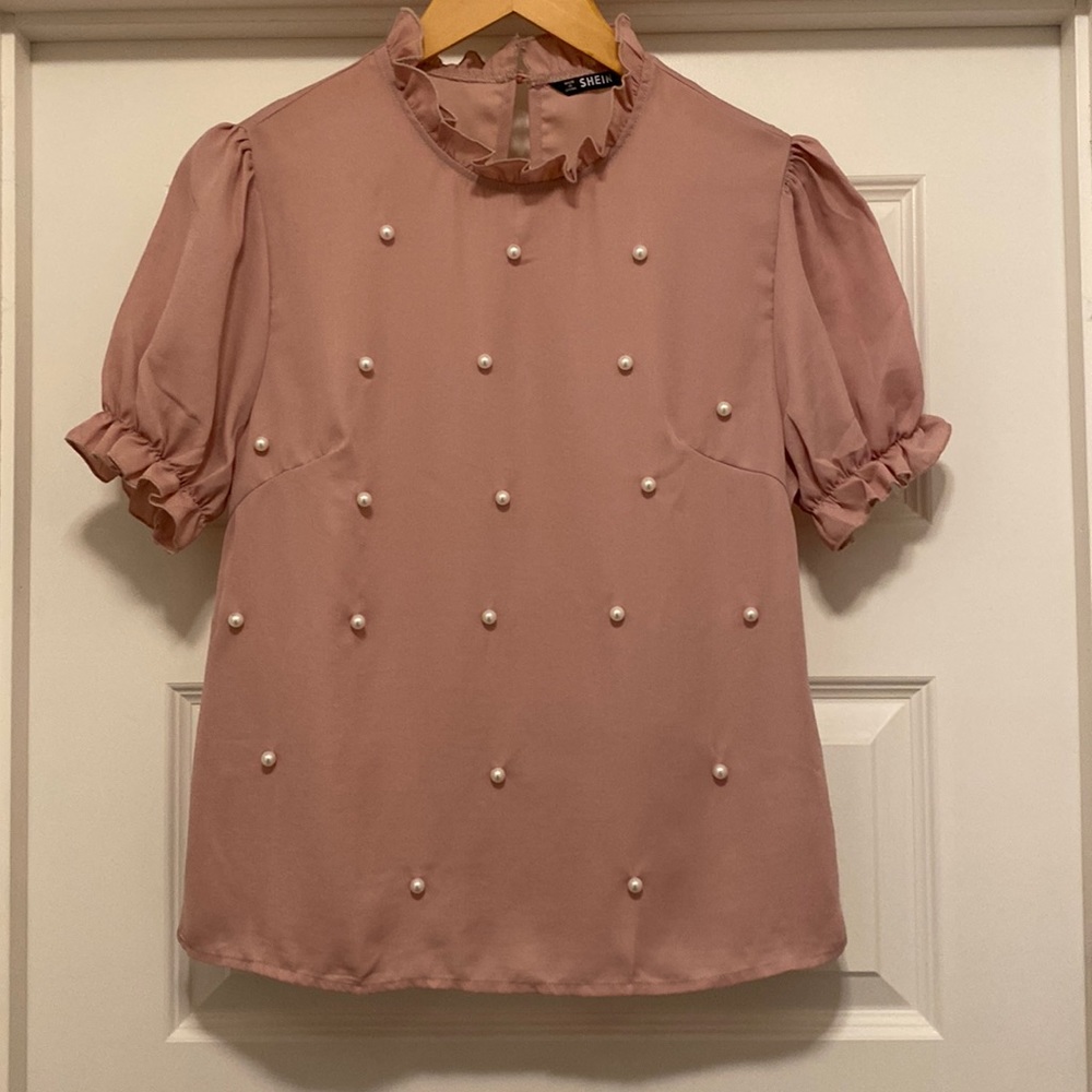 NWOT SHEIN Blush Blouse